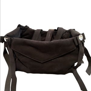 Susan Lanci Black Suede w/ Swarovski Crystal Heart Accents